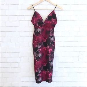 Boohoo Floral Midi Dress